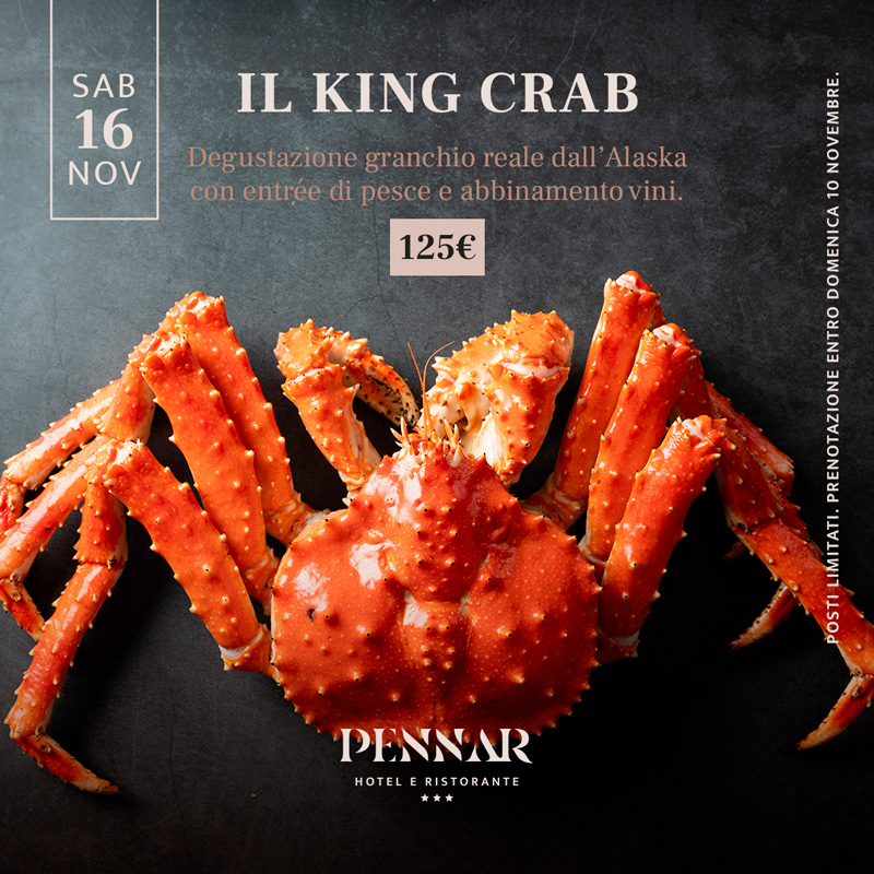 king crab al pennar di asiago