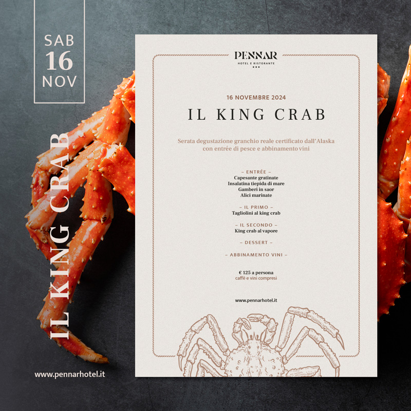 king crab al pennar di asiago